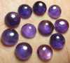 10x10 mm - 10 Pcs - Trully Gorgeous Quality Natural Purple Colour - AMETHYST - Round Shape Cabochon